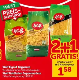 Interspar Wolf Eigold Teigwaren Angebot