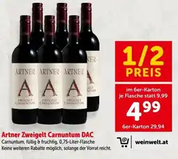 Interspar Artner Zweigelt Carnuntum DAC Angebot