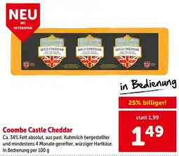 Interspar Coombe Castle Cheddar Angebot