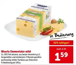 Interspar Woerle Emmentaler mild Angebot