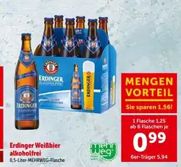 Interspar Erdinger Weißbier alkoholfrei Angebot