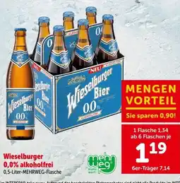 Interspar Wieselburger Bier 0,0% alkoholfrei Angebot