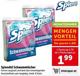Interspar Splendid Schwammtücher Angebot