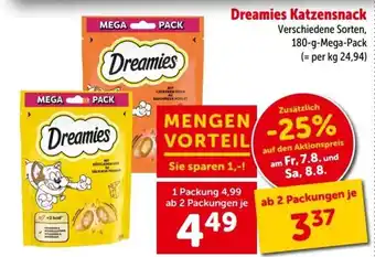 Interspar Dreamies Katzensnack Angebot