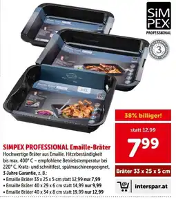 Interspar Simpex Professional Emaille-Bräter Angebot