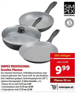 Interspar Simpex Professional Granitec Pfannen Angebot