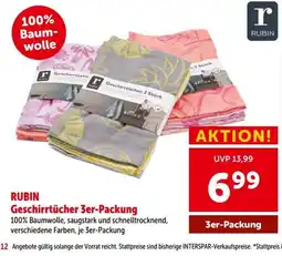 Interspar Geschirrtücher 3er-Packung Angebot