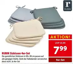 Interspar RUBIN Sitzkissen 4er-Set Angebot