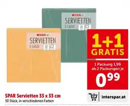 Interspar SPAR Servietten Angebot