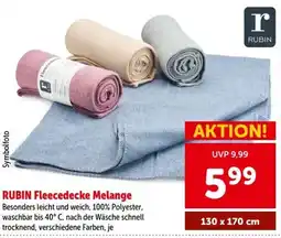 Interspar RUBIN Fleecedecke Melange Angebot