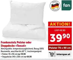 Interspar Frankenstolz Polster oder Steppdecke »Tencel« Angebot