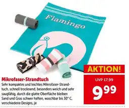 Interspar Flamingo Mikrofaser-Strandtuch Angebot