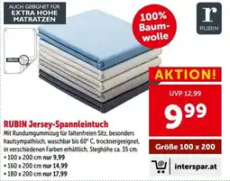 Interspar RUBIN Jersey-Spannleintuch Angebot