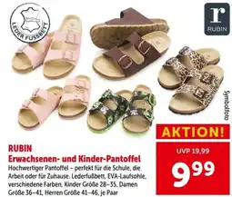 Interspar Rubin Erwachsenen- und Kinder-Pantoffel Angebot