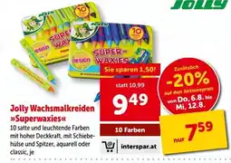 Interspar Jolly Wachsmalkreiden »Superwaxies« Angebot