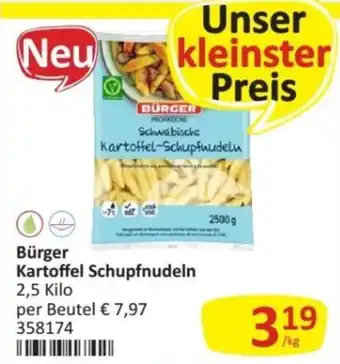 Bürger Kartoffel Schupfnudeln