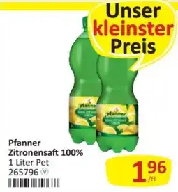 Kastner Pfanner Zitronensaft 100% Angebot