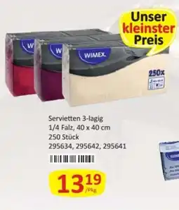 Kastner Servietten 3-lagig WIMEX. Angebot