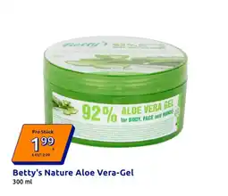 Action Betty's Nature Aloe Vera-Gel Angebot