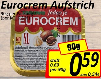 Wurstico Eurocrem Aufstrich 90G Angebot