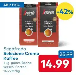 T&G Segafredo Selezione Crema Kaffee Angebot
