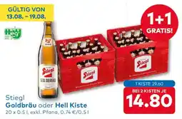 T&G Stiegl Goldbräu oder Hell Kiste Angebot
