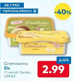 T&G Cremissimo Eis Angebot