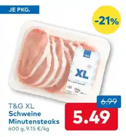 T&G T&G XL Schweine Minutensteaks Angebot