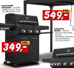 Bauhaus Gasgrill DINER 3000 BEAST Angebot