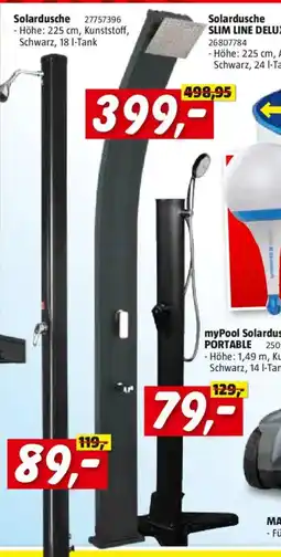 Bauhaus Solardusche Angebot