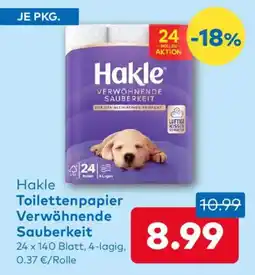 T&G Hakle Toilettenpapier Verwöhnende Sauberkeit Angebot