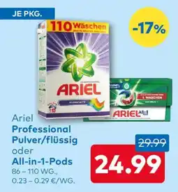 T&G Ariel Professional Pulver/flüssig oder All-in-1-Pods Angebot