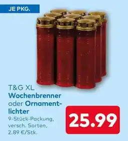 T&G T&G XL Wochenbrenner oder Ornamentlichter Angebot