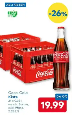 T&G Coca-Cola Kiste Angebot