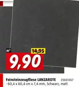 Bauhaus Feinsteinzeugfliese LANZAROTE Angebot