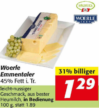 Nah&Frisch Woerle Emmentaler Angebot