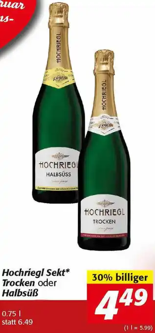 Nah&Frisch Hochriegl Sekt Trocken Oder Halbsüß Angebot