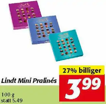 Nah&Frisch Lindt Mini Pralines 100g Angebot