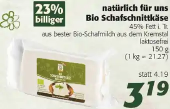 Nah&Frisch Natürlich Für Uns Bio Schafschnittkäse Angebot