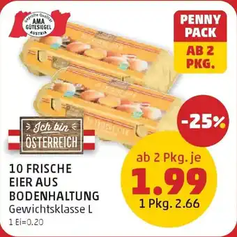 PENNY 10 frische eier aus bodenhaltung Angebot