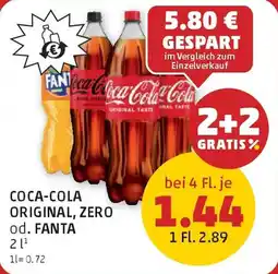 PENNY Coca-cola original, zero od. fanta Angebot