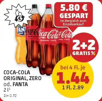 PENNY Coca-cola original, zero od. fanta Angebot