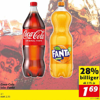 Nah&Frisch Coca-Cola Oder Fanta Angebot