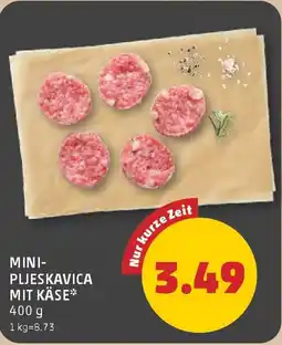 PENNY Mini- pljeskavica mit käse Angebot