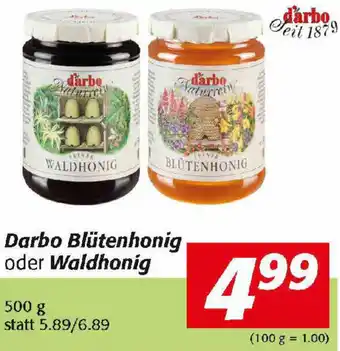 Nah&Frisch Darbo Blüten-Oder Waldhonig 500g Angebot
