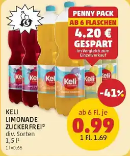 PENNY Keli limonade zuckerfrei Angebot