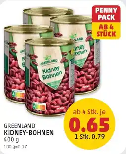 PENNY Greenland kidney bohnen Angebot