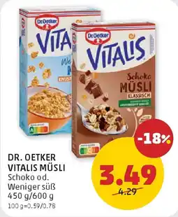 PENNY Dr. oetker vitalis müsli Angebot