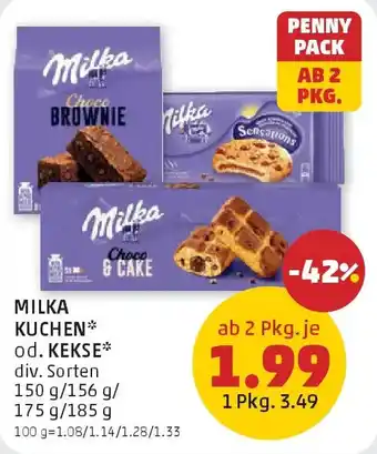 PENNY Milka kuchen od. kekse Angebot