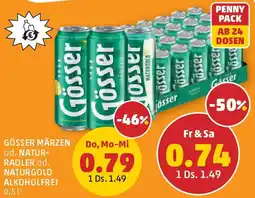 PENNY Gösser märzen od. natur- radler od. naturgold alkoholfrei 0 Angebot